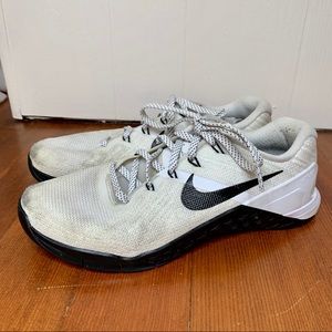 Black and White Nike Metcons